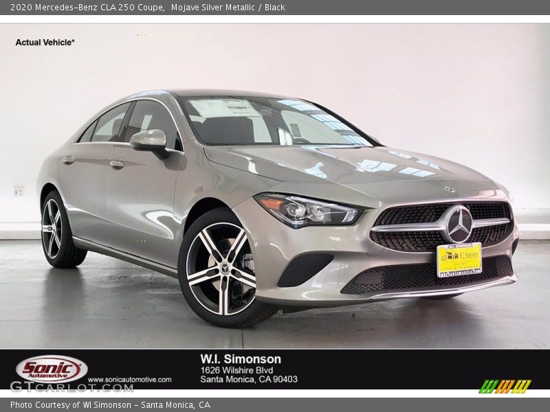 Mojave Silver Metallic / Black 2020 Mercedes-Benz CLA 250 Coupe