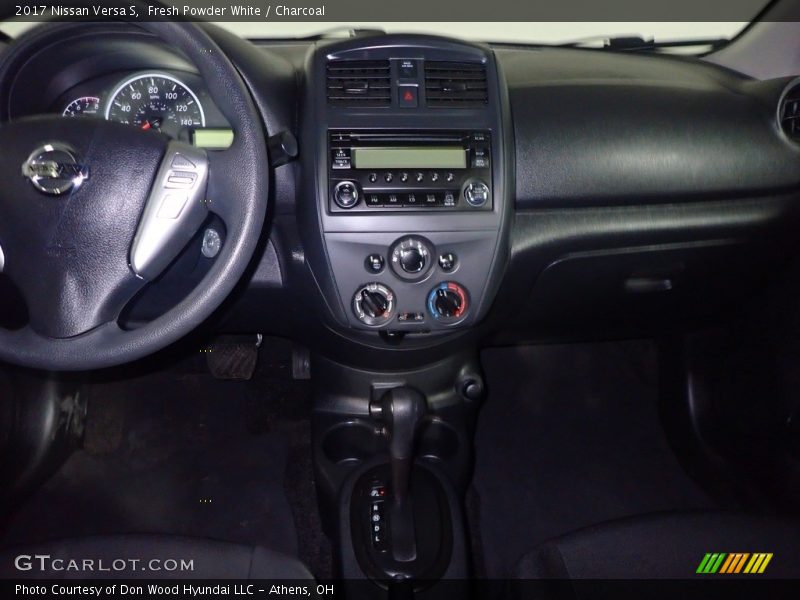 Fresh Powder White / Charcoal 2017 Nissan Versa S
