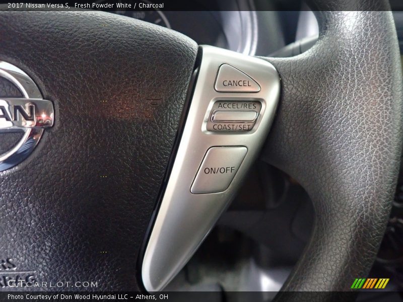 Fresh Powder White / Charcoal 2017 Nissan Versa S