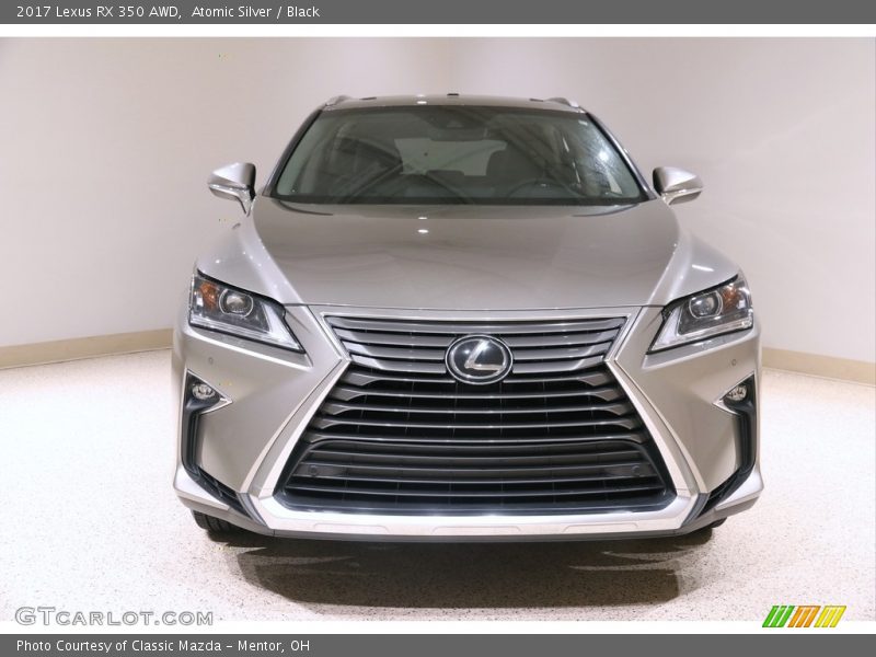 Atomic Silver / Black 2017 Lexus RX 350 AWD