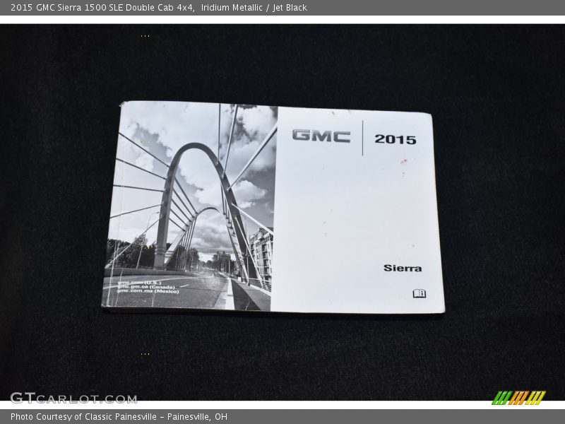 Iridium Metallic / Jet Black 2015 GMC Sierra 1500 SLE Double Cab 4x4