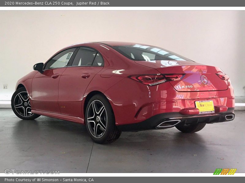 Jupiter Red / Black 2020 Mercedes-Benz CLA 250 Coupe
