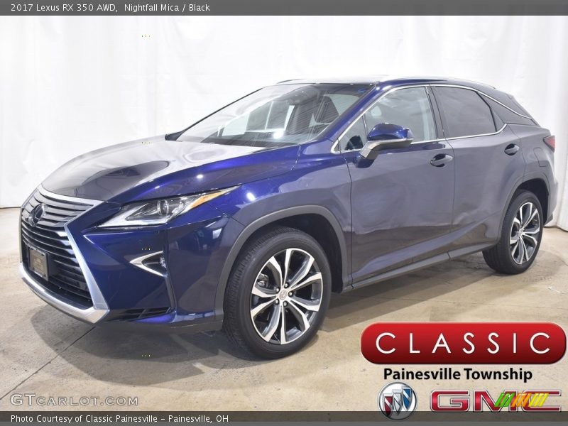 Nightfall Mica / Black 2017 Lexus RX 350 AWD