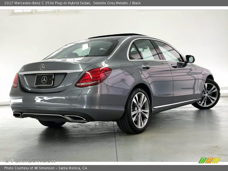 Selenite Grey Metallic / Black 2017 Mercedes-Benz C 350e Plug-in Hybrid Sedan