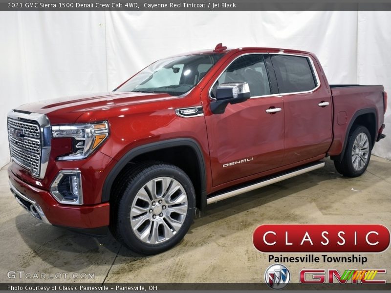 Cayenne Red Tintcoat / Jet Black 2021 GMC Sierra 1500 Denali Crew Cab 4WD