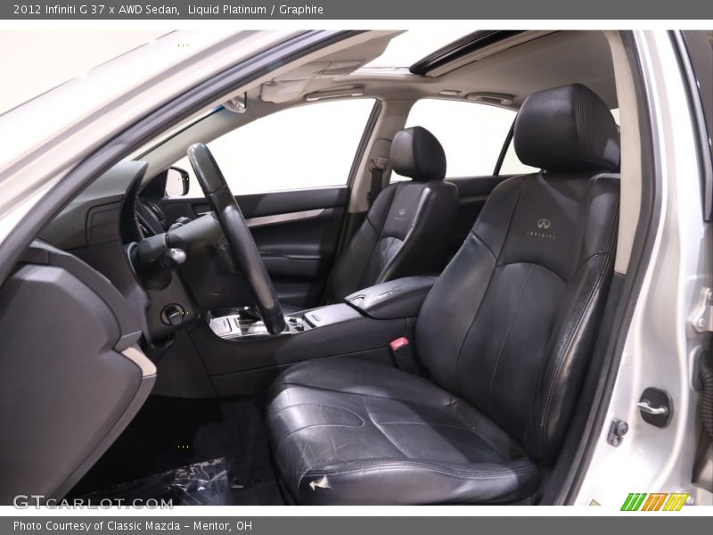 Liquid Platinum / Graphite 2012 Infiniti G 37 x AWD Sedan