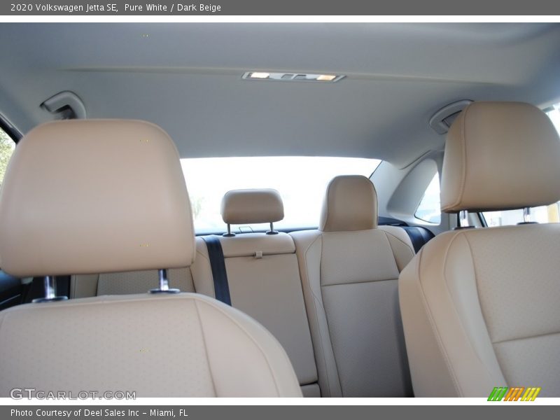 Pure White / Dark Beige 2020 Volkswagen Jetta SE