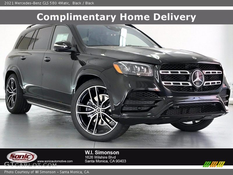 Black / Black 2021 Mercedes-Benz GLS 580 4Matic