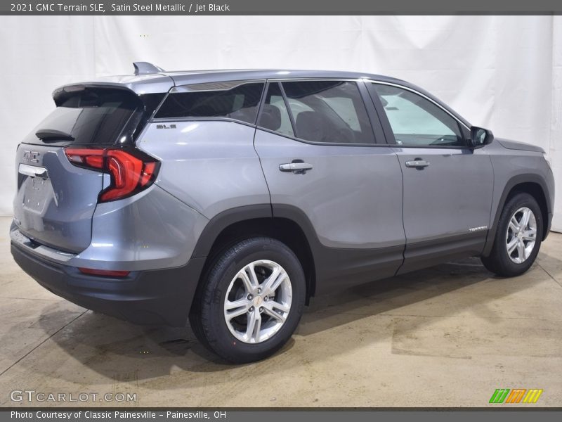 Satin Steel Metallic / Jet Black 2021 GMC Terrain SLE