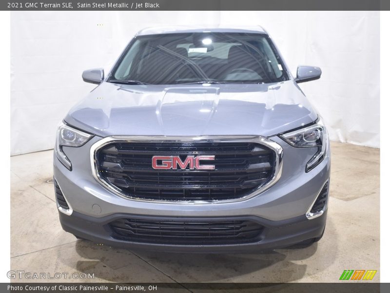 Satin Steel Metallic / Jet Black 2021 GMC Terrain SLE