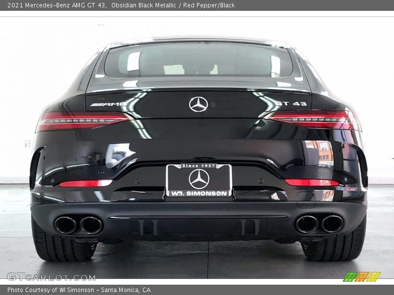 Obsidian Black Metallic / Red Pepper/Black 2021 Mercedes-Benz AMG GT 43