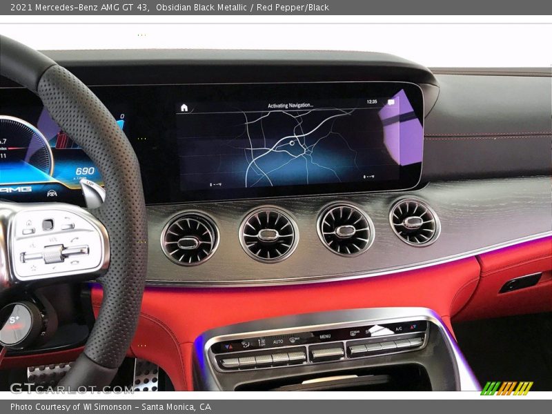 Obsidian Black Metallic / Red Pepper/Black 2021 Mercedes-Benz AMG GT 43
