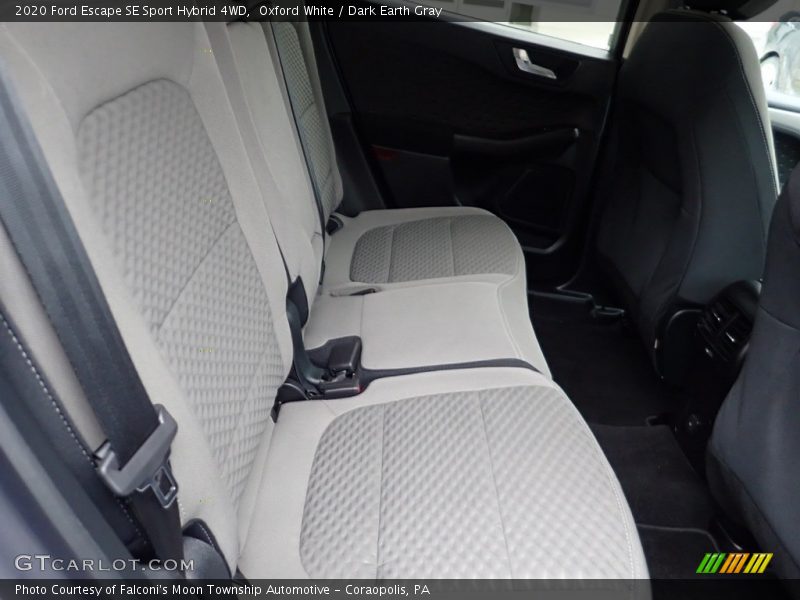 Oxford White / Dark Earth Gray 2020 Ford Escape SE Sport Hybrid 4WD