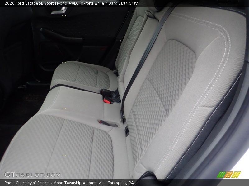 Oxford White / Dark Earth Gray 2020 Ford Escape SE Sport Hybrid 4WD