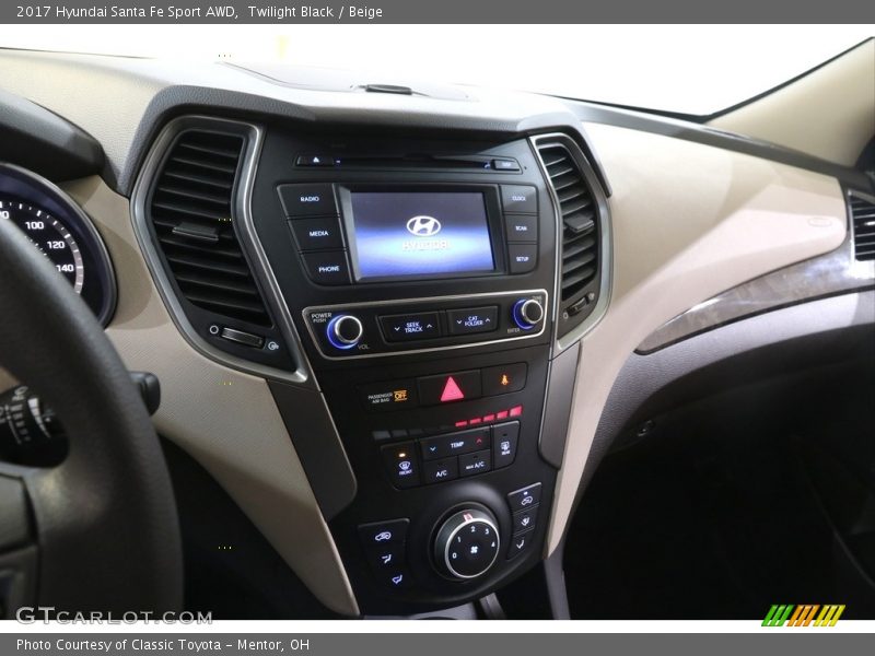 Controls of 2017 Santa Fe Sport AWD