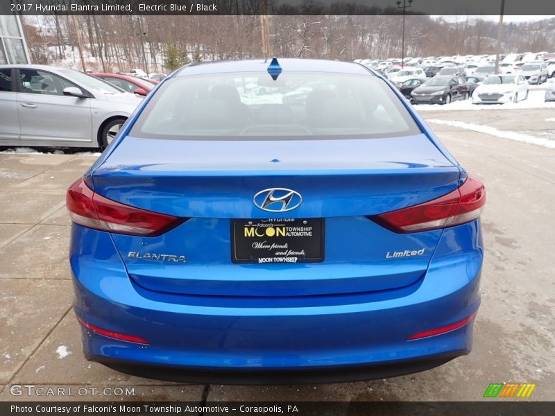 Electric Blue / Black 2017 Hyundai Elantra Limited