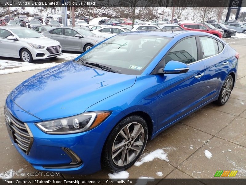 Electric Blue / Black 2017 Hyundai Elantra Limited