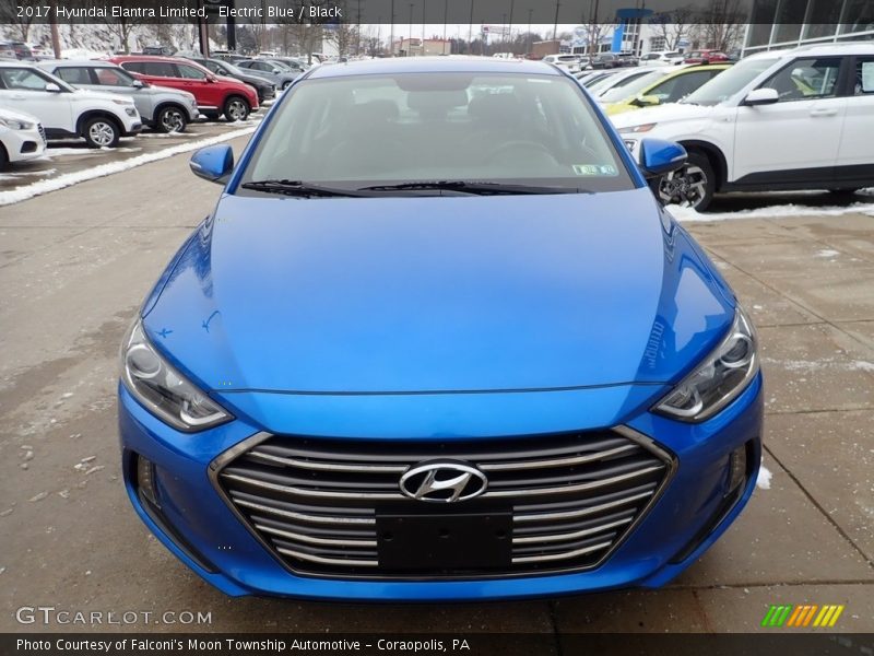 Electric Blue / Black 2017 Hyundai Elantra Limited