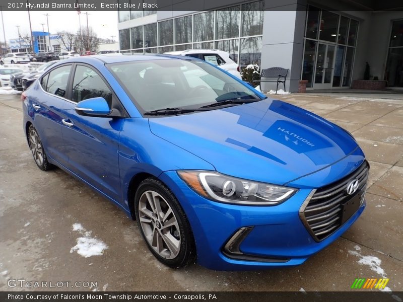 Electric Blue / Black 2017 Hyundai Elantra Limited