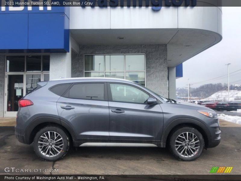 Dusk Blue / Gray 2021 Hyundai Tucson SEL AWD