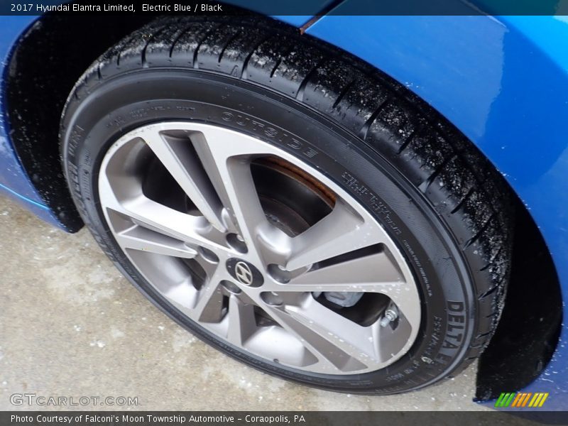 Electric Blue / Black 2017 Hyundai Elantra Limited