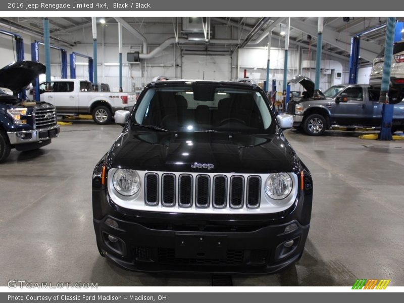 Black / Black 2016 Jeep Renegade Limited 4x4