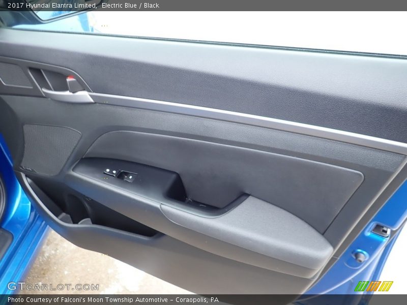 Electric Blue / Black 2017 Hyundai Elantra Limited