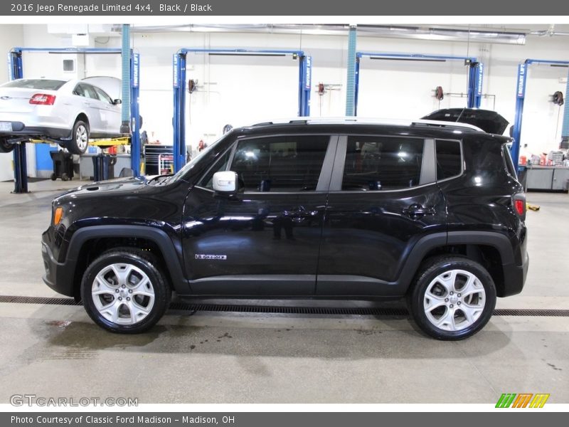 Black / Black 2016 Jeep Renegade Limited 4x4