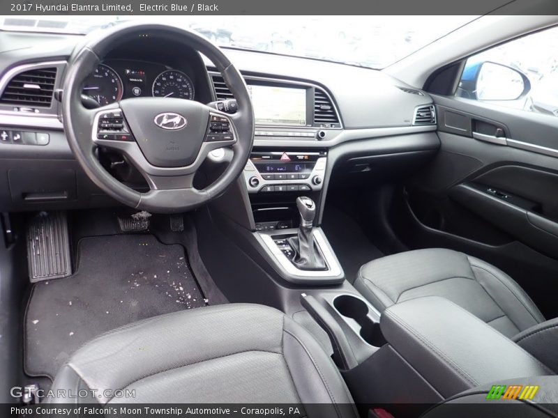 Electric Blue / Black 2017 Hyundai Elantra Limited