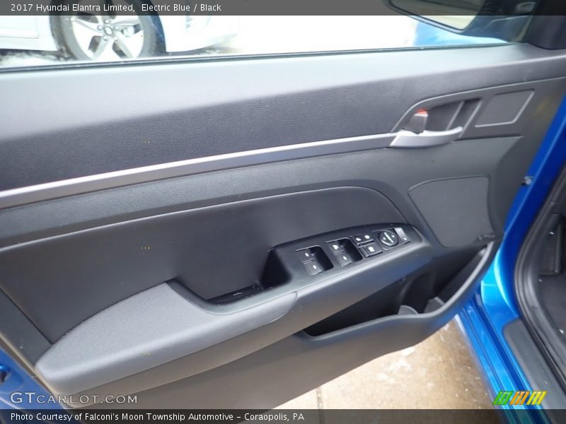 Electric Blue / Black 2017 Hyundai Elantra Limited