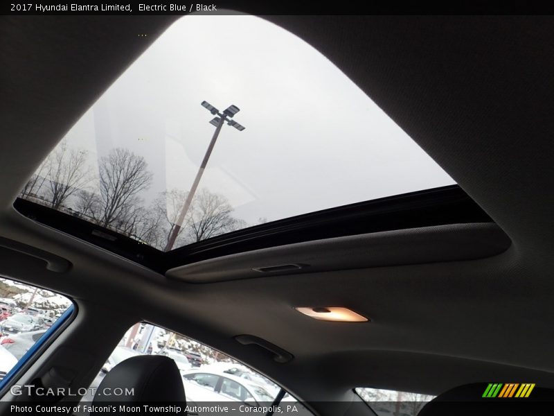 Electric Blue / Black 2017 Hyundai Elantra Limited