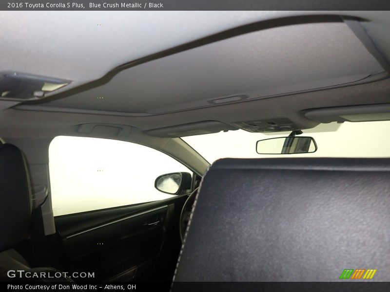 Blue Crush Metallic / Black 2016 Toyota Corolla S Plus