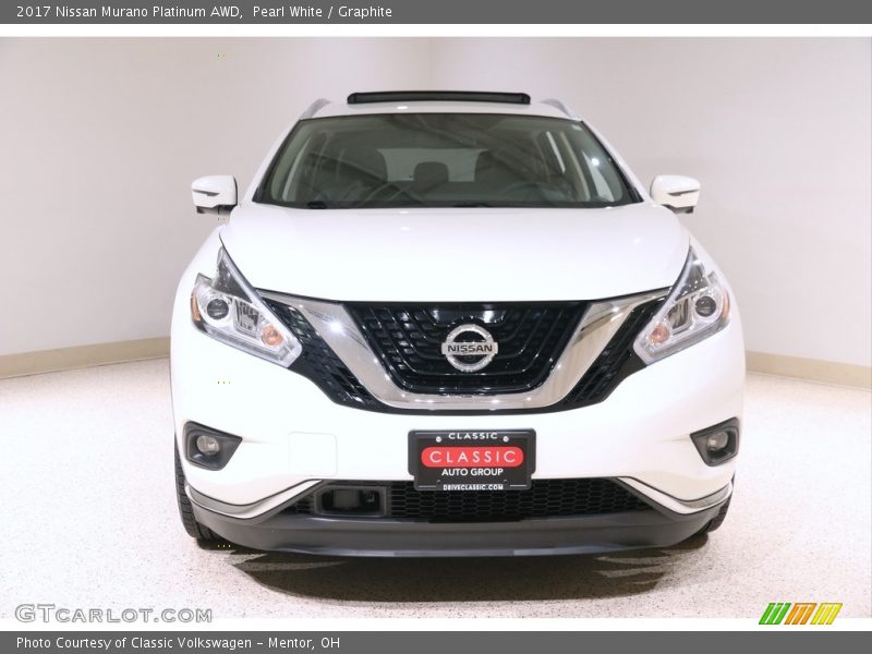 Pearl White / Graphite 2017 Nissan Murano Platinum AWD