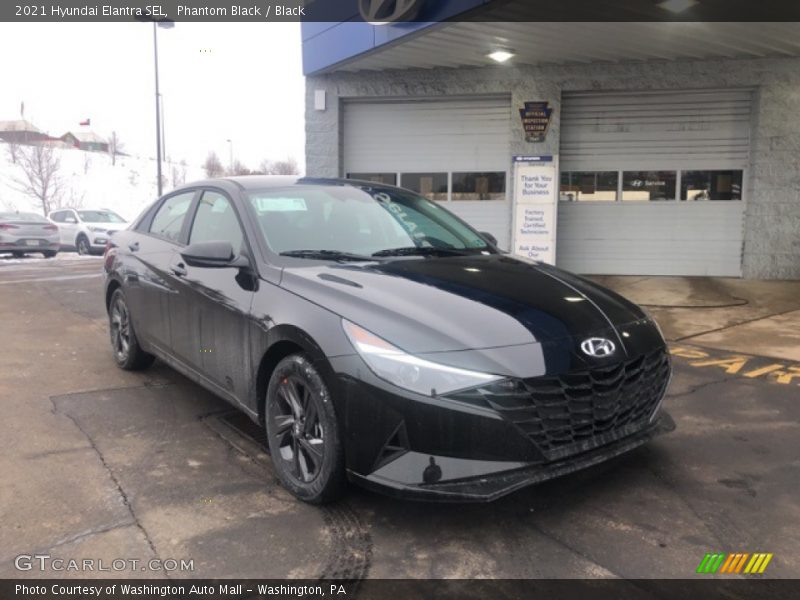 Phantom Black / Black 2021 Hyundai Elantra SEL
