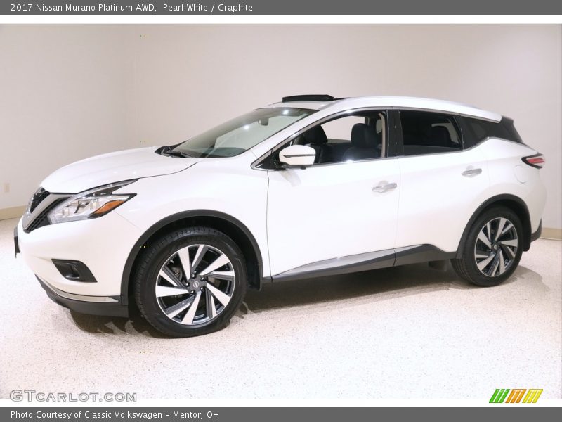 Pearl White / Graphite 2017 Nissan Murano Platinum AWD