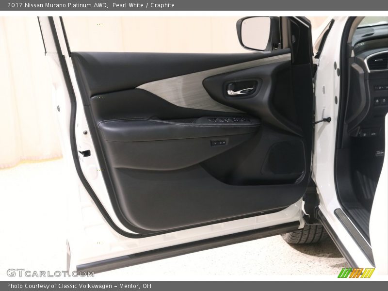 Pearl White / Graphite 2017 Nissan Murano Platinum AWD