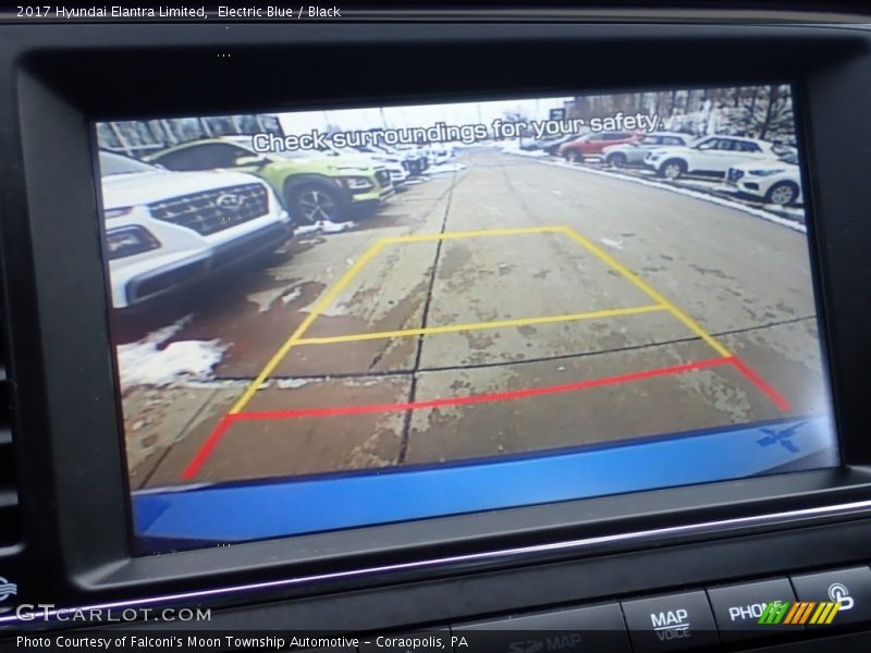 Electric Blue / Black 2017 Hyundai Elantra Limited