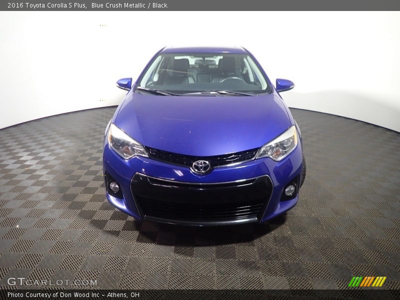 Blue Crush Metallic / Black 2016 Toyota Corolla S Plus