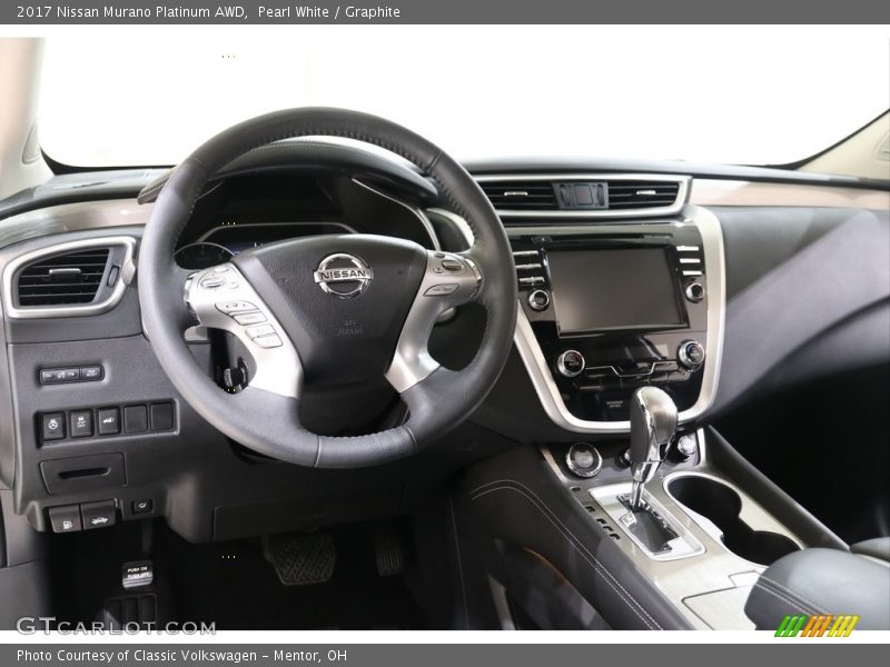 Pearl White / Graphite 2017 Nissan Murano Platinum AWD