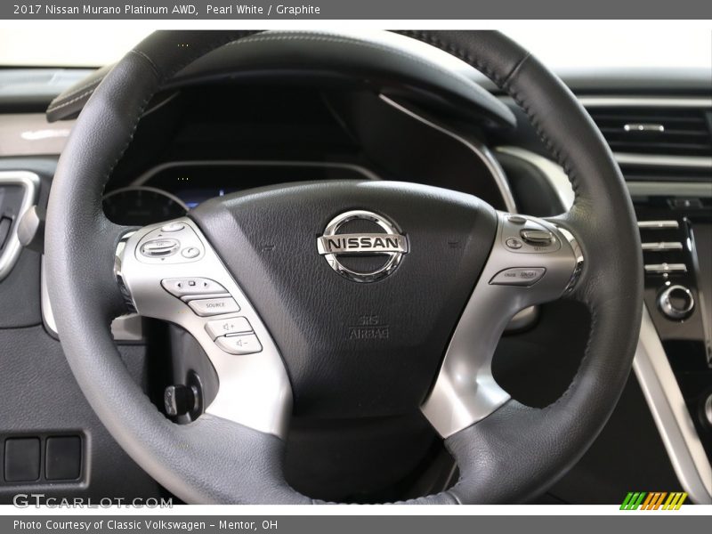 Pearl White / Graphite 2017 Nissan Murano Platinum AWD