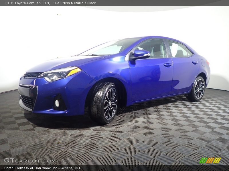 Blue Crush Metallic / Black 2016 Toyota Corolla S Plus
