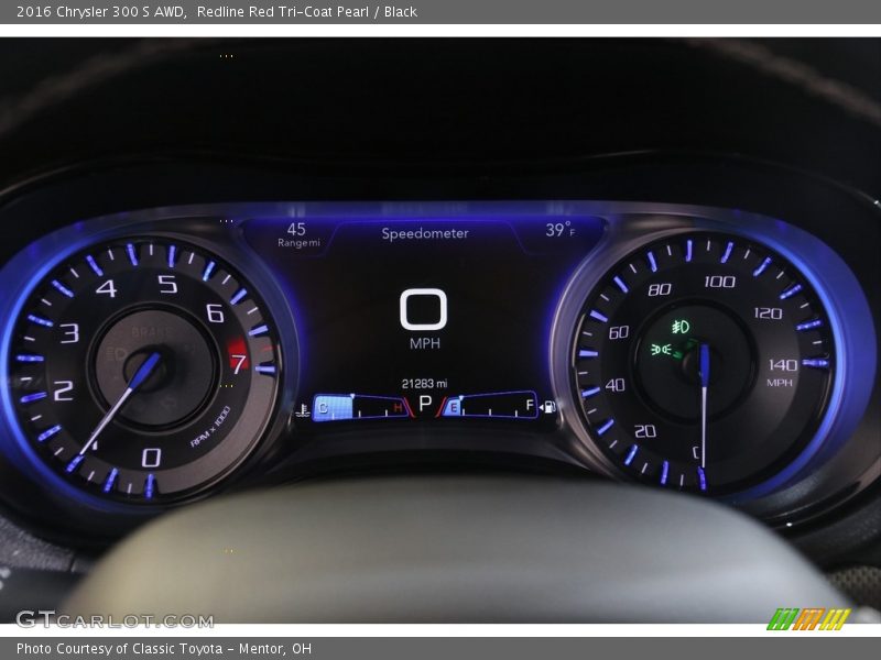 Redline Red Tri-Coat Pearl / Black 2016 Chrysler 300 S AWD