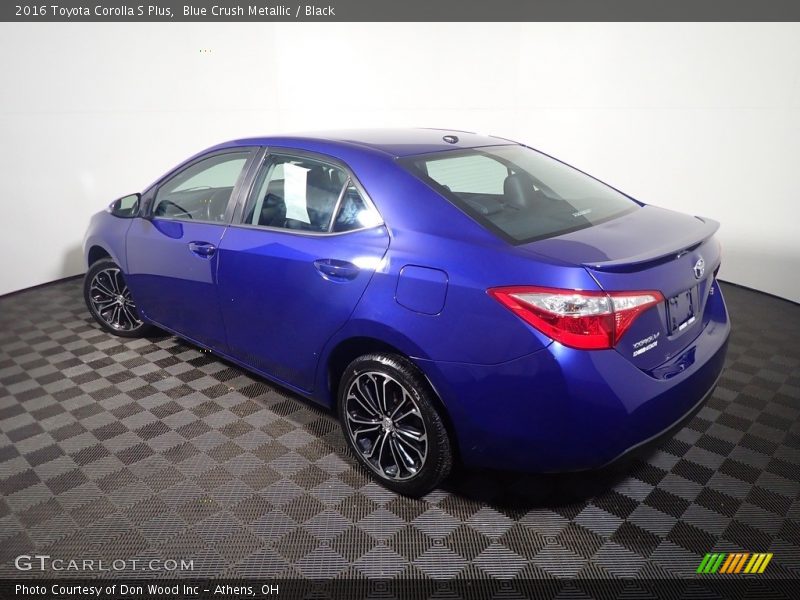 Blue Crush Metallic / Black 2016 Toyota Corolla S Plus