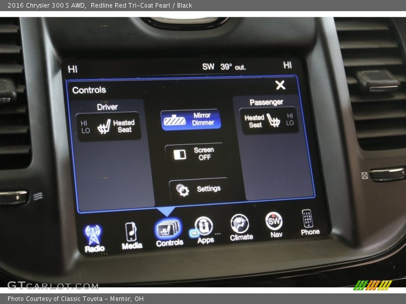 Redline Red Tri-Coat Pearl / Black 2016 Chrysler 300 S AWD
