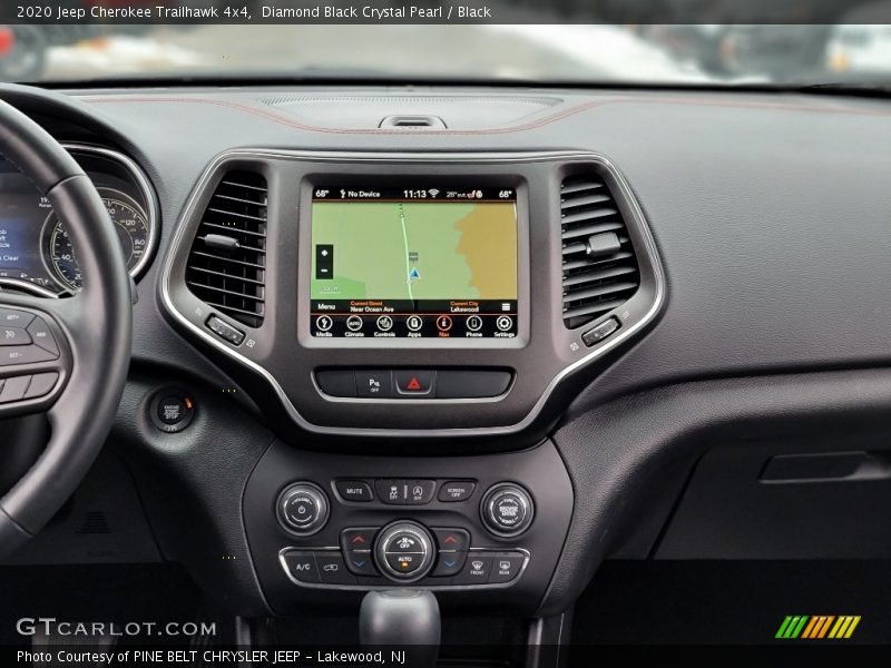 Diamond Black Crystal Pearl / Black 2020 Jeep Cherokee Trailhawk 4x4
