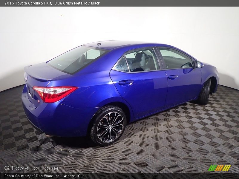Blue Crush Metallic / Black 2016 Toyota Corolla S Plus