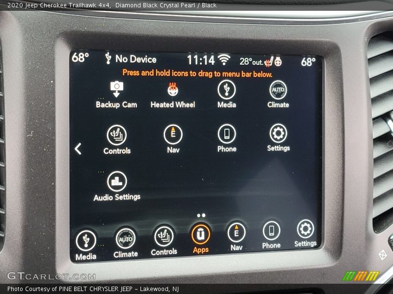 Diamond Black Crystal Pearl / Black 2020 Jeep Cherokee Trailhawk 4x4
