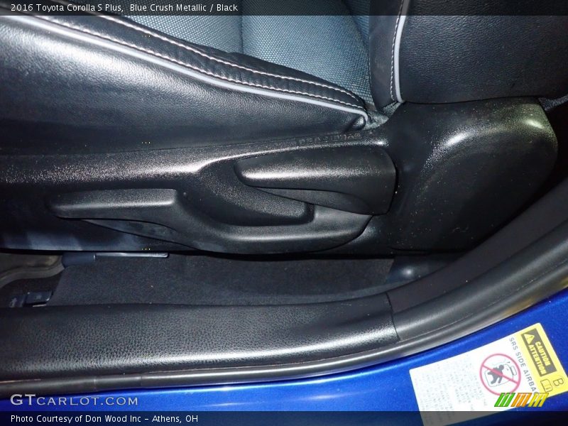 Blue Crush Metallic / Black 2016 Toyota Corolla S Plus