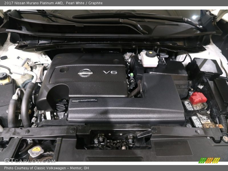 Pearl White / Graphite 2017 Nissan Murano Platinum AWD
