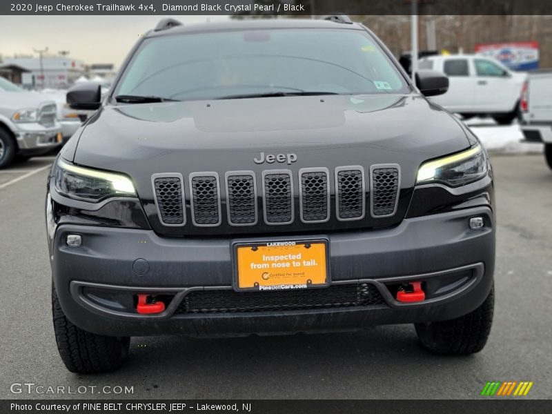 Diamond Black Crystal Pearl / Black 2020 Jeep Cherokee Trailhawk 4x4